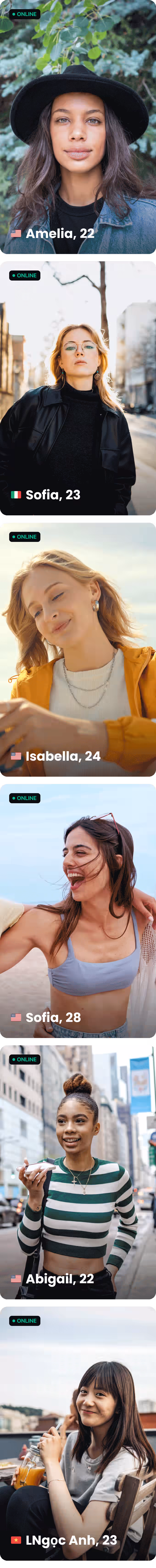Usuários online da Azar